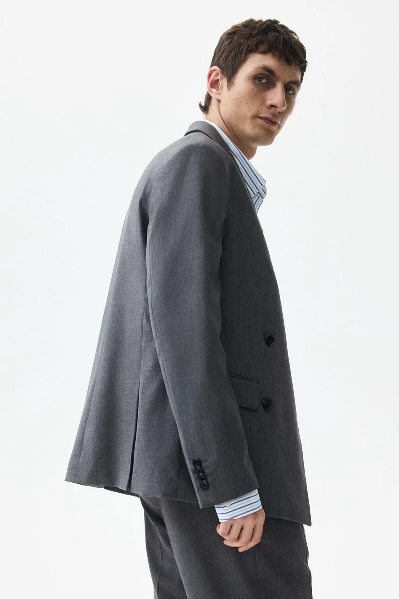 H&M  Relaxed Fit Double-breasted jacket for Men | Best Price UAE